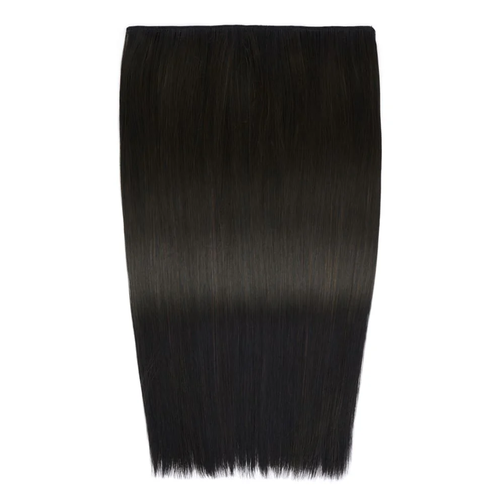 Stranded 20" One Piece Trio Clip-in Hair Extensions - Colour #1B Queen of the night - Image 4