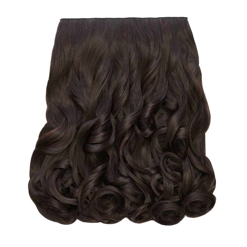 Stranded 20" One Piece Trio Clip-in Hair Extensions - Colour #2 Nigella - Image 3