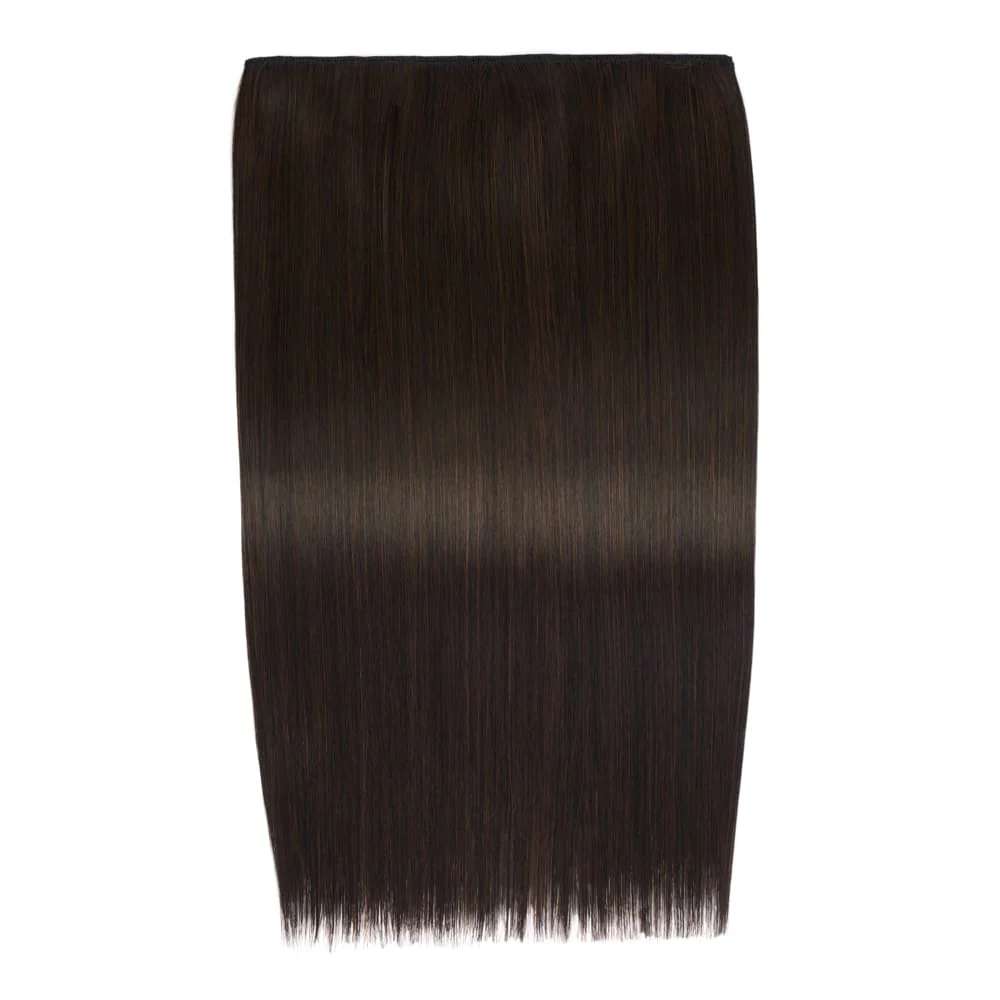 Stranded 20" One Piece Trio Clip-in Hair Extensions - Colour #2 Nigella - Image 4