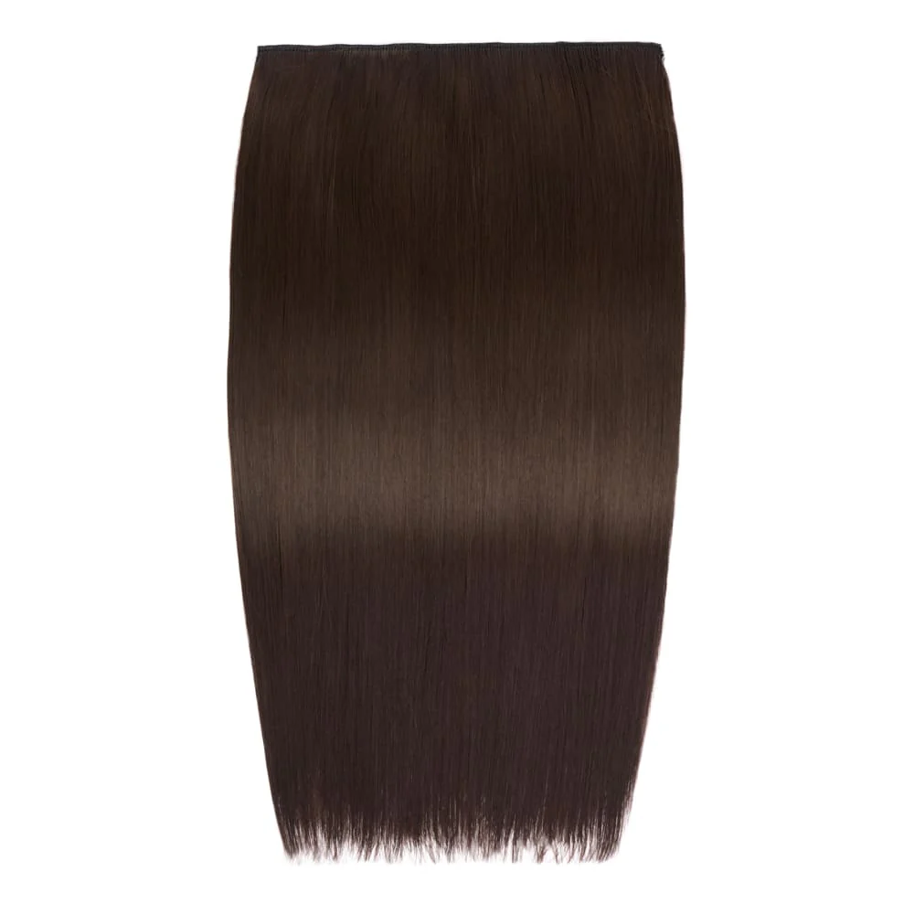 Stranded 20" One Piece Trio Clip-in Hair Extensions - Colour #4 Chocolate Dahlia - Image 4