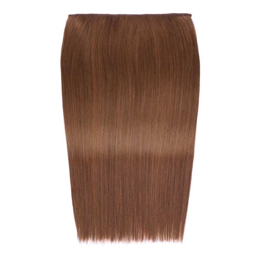 Stranded 20" One Piece Trio Clip-in Hair Extensions - Colour #5 Caramel Cosmos - Image 4