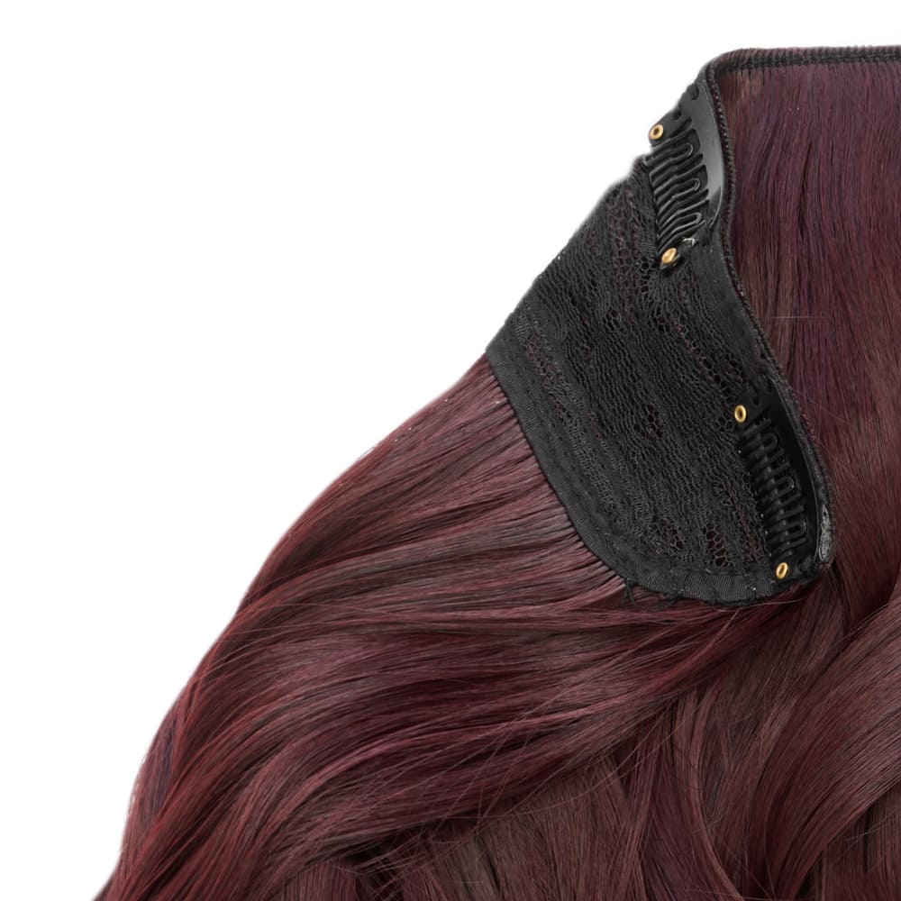 Stranded 20" One Piece Curly Clip-in Hair Extension - Colour #99J Plum Blossom - Image 3