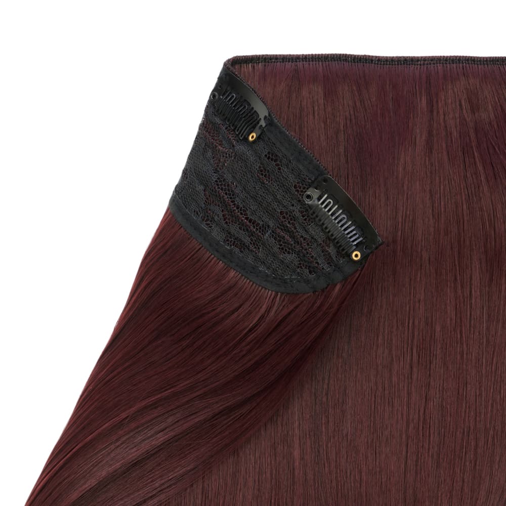 Stranded 20" One Piece Flicky Clip-in Hair Extension - Colour #99J Plum Blossom - Image 3