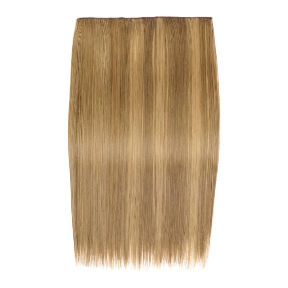 Stranded 20" One Piece Trio Clip-in Hair Extensions - Colour #10/12 Pansy - Image 4