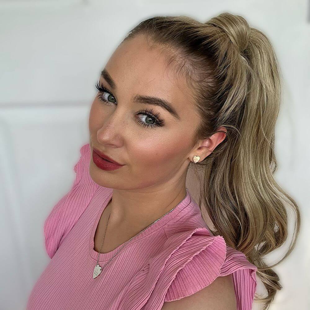 Stranded Bounce Wrap Ponytail - Colour #18/22 Iris - Image 3