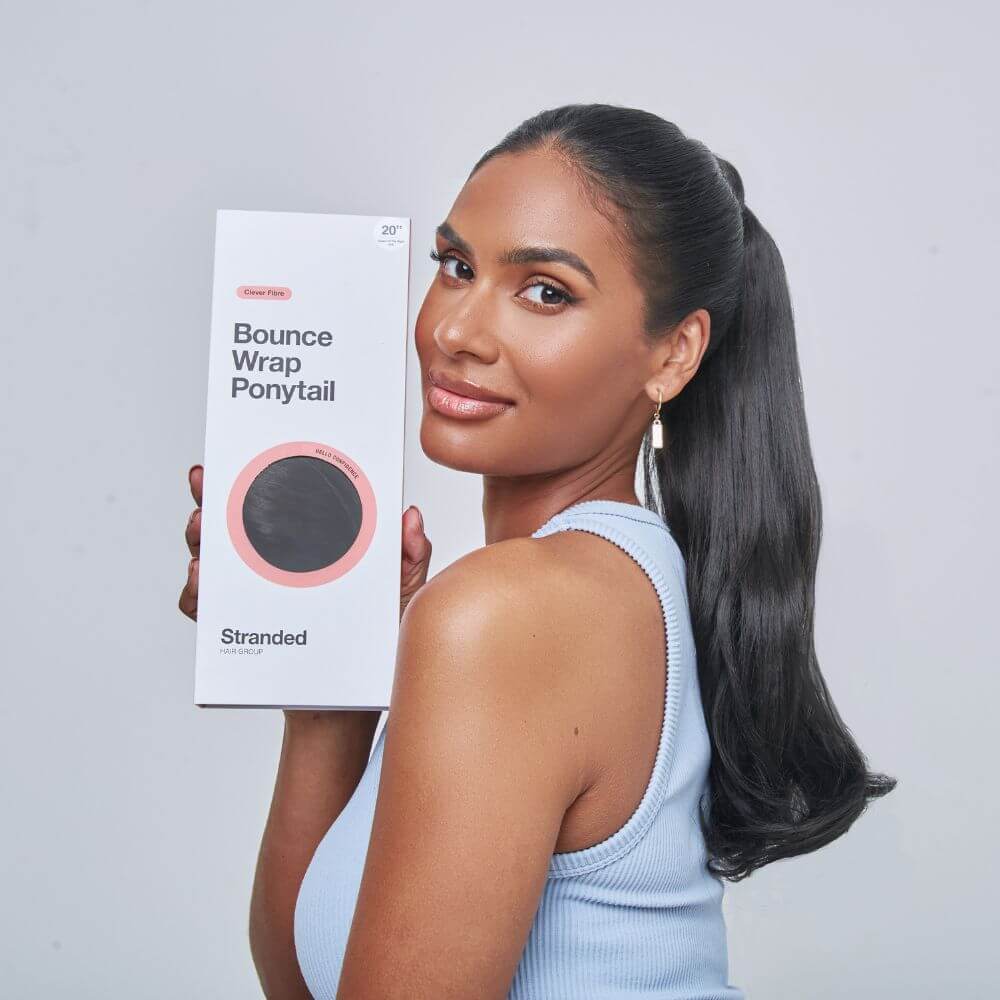 Stranded Bounce Wrap Ponytail - Colour #8/10 Baby Bronde - Image 4