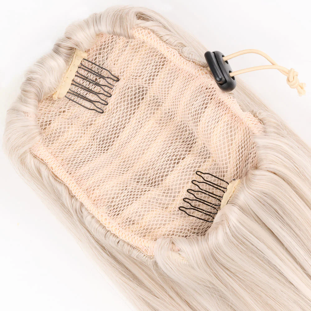 Stranded Long Straight Clip-in Ponytail - Colour #112/600 Luna Sky - Image 3