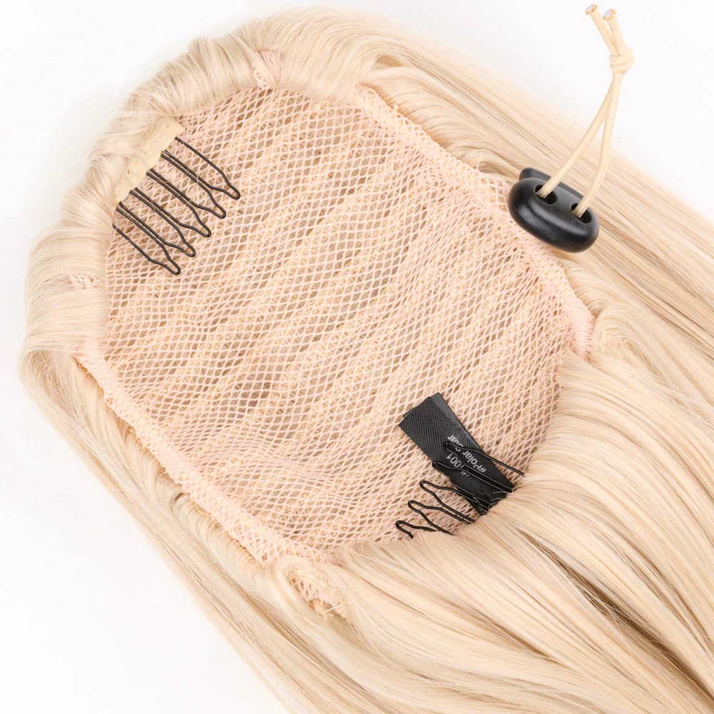 Stranded Long Wand Wave Clip-in Ponytail - Colour #1001 Polar Star - Image 3