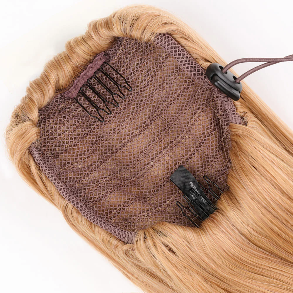 Stranded Long Wand Wave Clip-in Ponytail - Colour #27 Honeysuckle - Image 3