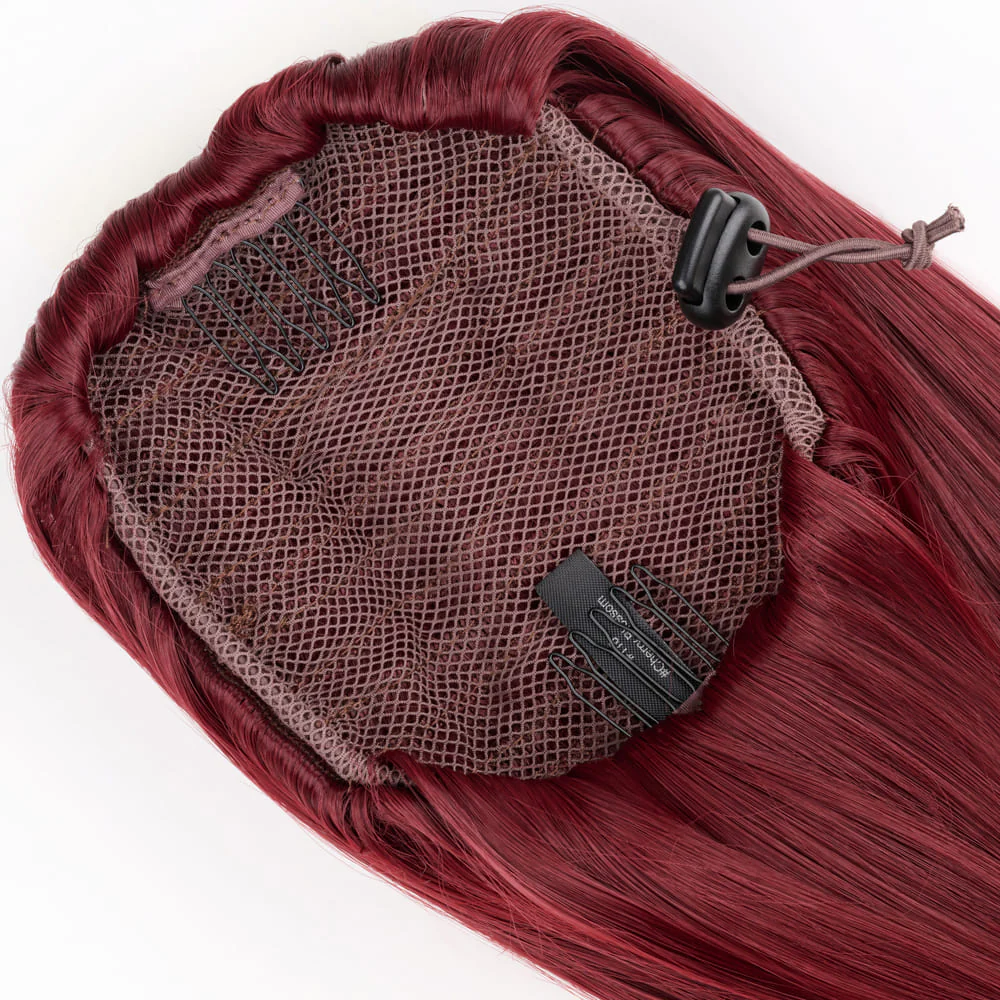 Stranded Medium Flicky Clip-on Ponytail - Colour #118 Cherry Blossom - Image 3