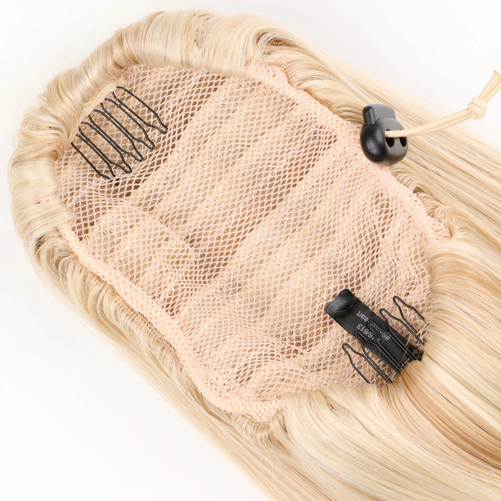 Stranded Medium Flicky Clip-on Ponytail - Colour #16/613 Sweetheart - Image 3