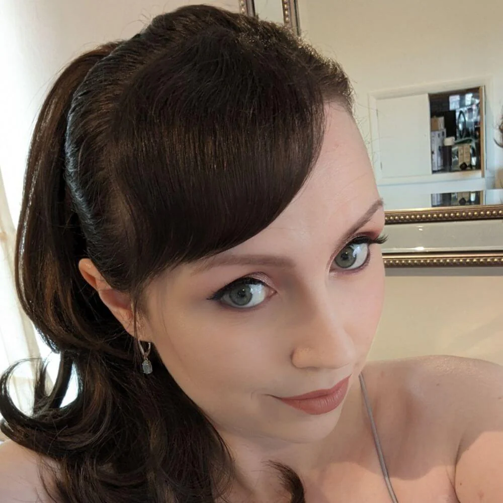 Stranded Medium Flicky Clip-on Ponytail - Colour #2/5 Azalea - Image 4