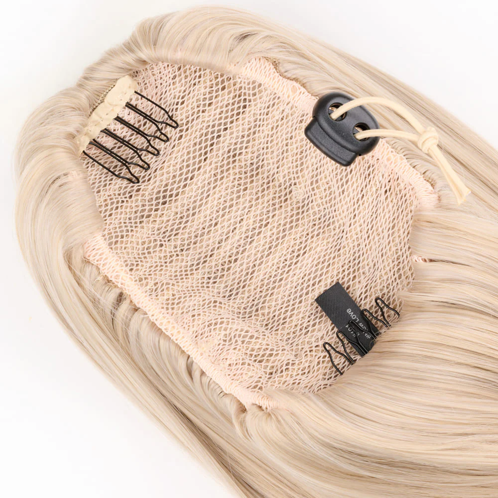 Stranded Medium Wand Wave Clip-in Ponytail - Colour #101 New Love - Image 3