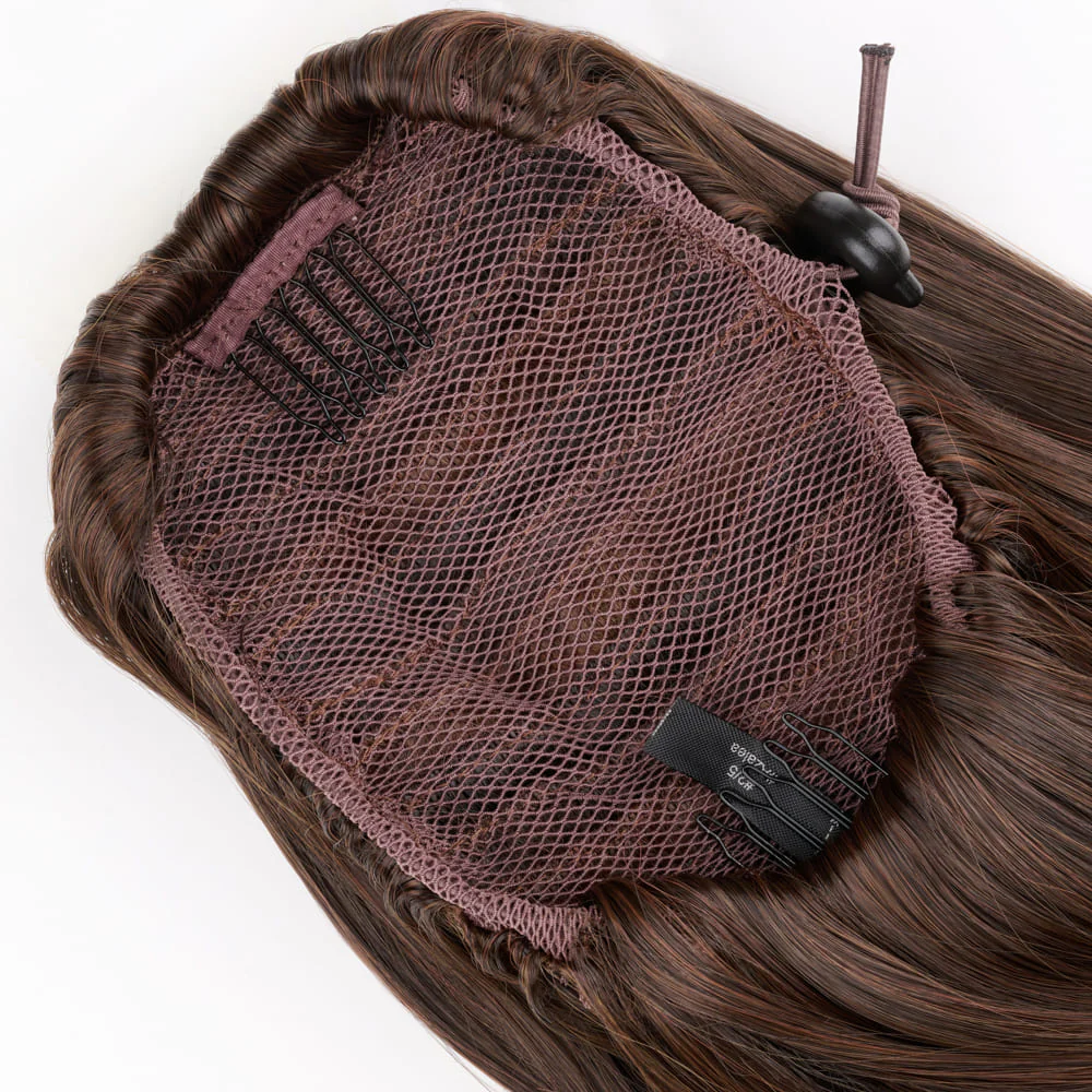 Stranded Short Swoop Ponytail - Colour #2/5 Azalea - Image 3